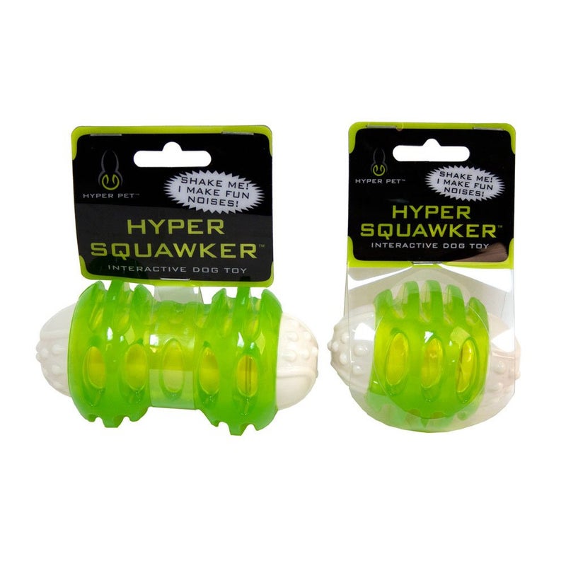 Hyper Pet Hyper Squawkers Dog Bone Durable Dog Toy Designed from TPR and Nylon with an Enticing Giggle Noise Medium - Image 5